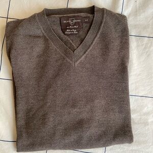 Black Brown 1826 V-Neck Sweater - Rich Brown